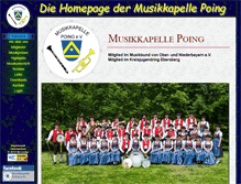 Tablet Screenshot of musikkapelle-poing.de